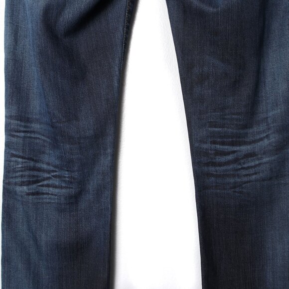 COH Citizens of Humanity DANI Cropped Straight Leg Jeans Raw Hem Dark Blue Denim - Picture 13 of 13